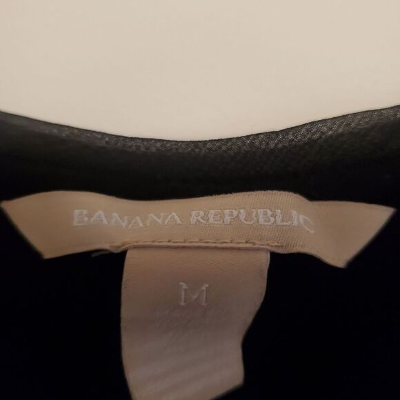 Banana Republic sequins black silver tank top size m - Picture 3 of 5